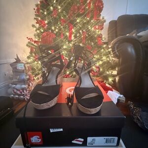 Guess Black Espadrille Sandals